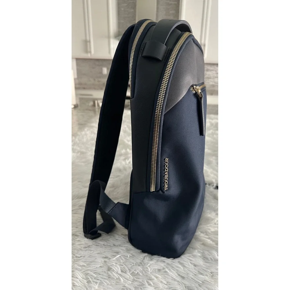 Troubadour Ember navy blue backpack